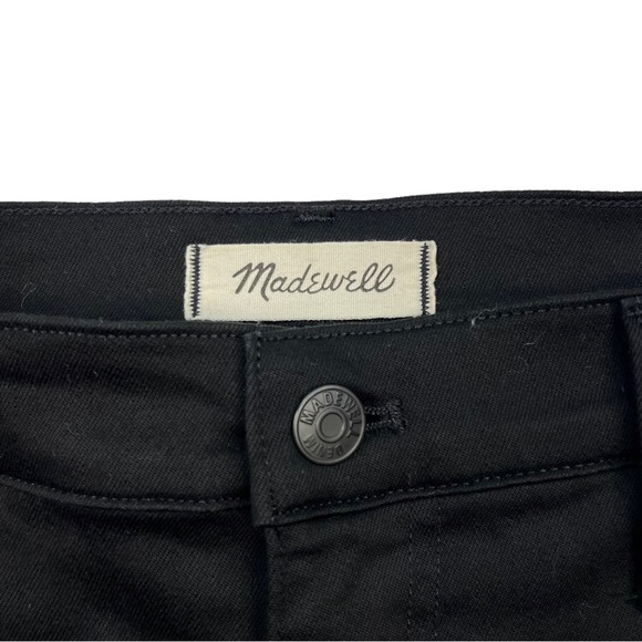 Madewell 10” High Rise Skinny Jeans Black Carbondale Wash Size 32 - Picture 4 of 10